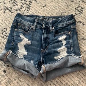The cutest and comfiest hi-rise jean shorts
